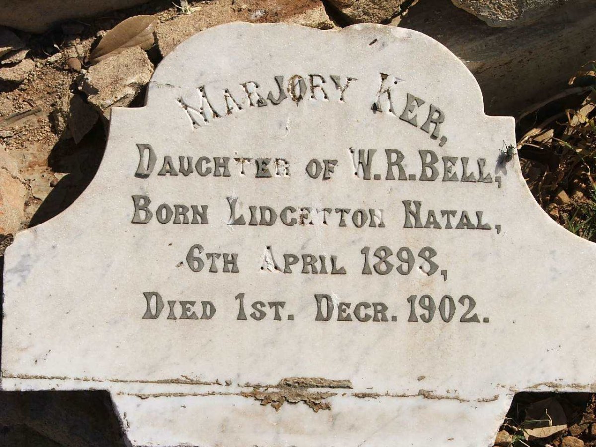 BELL Marjory Ker 1898-1902