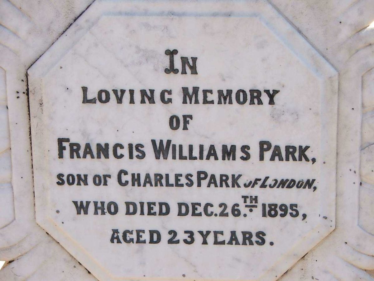 PARK Francis Williams -1895