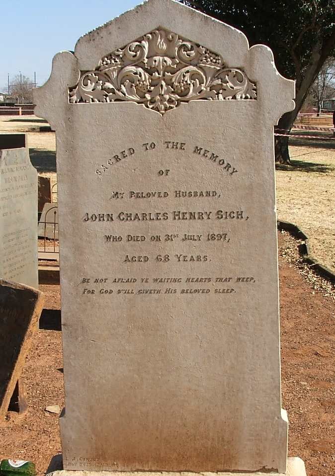 SICH John Charles Henry -1897