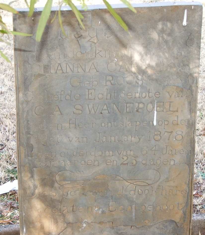 SWANEPOEL Johanna C. nee ROOS   -1878