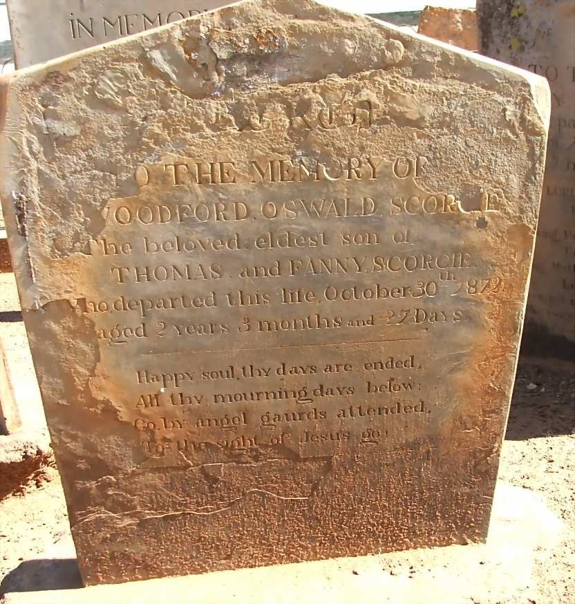 SCORGIE Woodford Oswald -1872