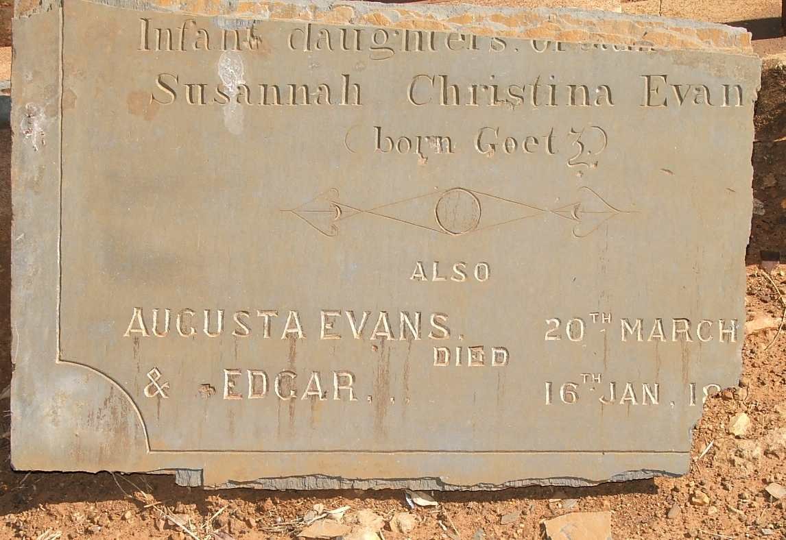 EVANS Augusta -1875 :: EVANS Edgar -1893