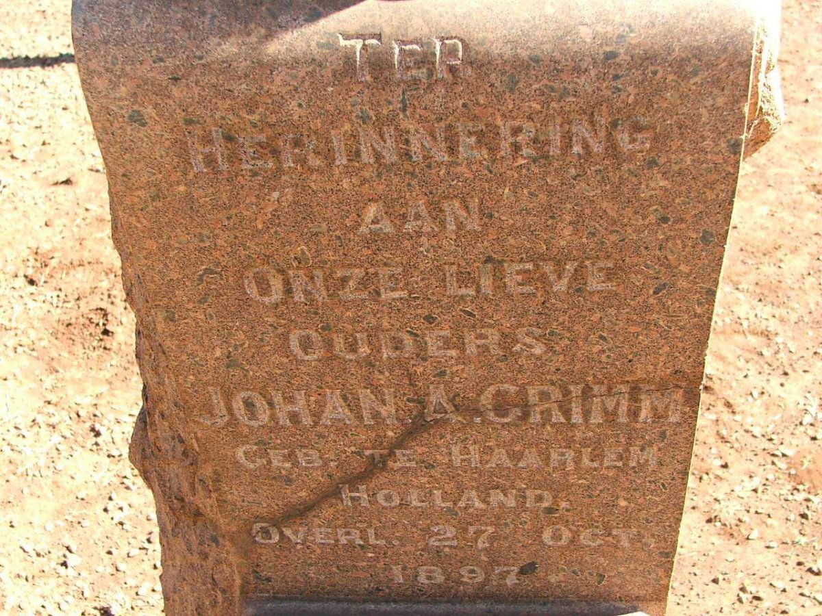 GRIMM Johan A. -1897