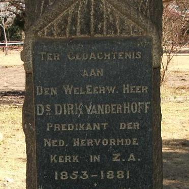 HOFF Dirk, van der 1814-1881