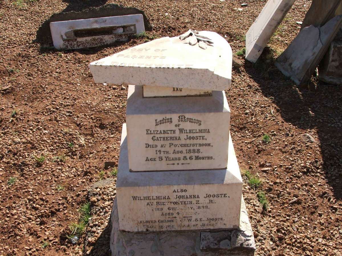 JOOSTE Elizabeth Wilhelmina -1888 :: JOOSTE Wilhelmina Johanna -1898