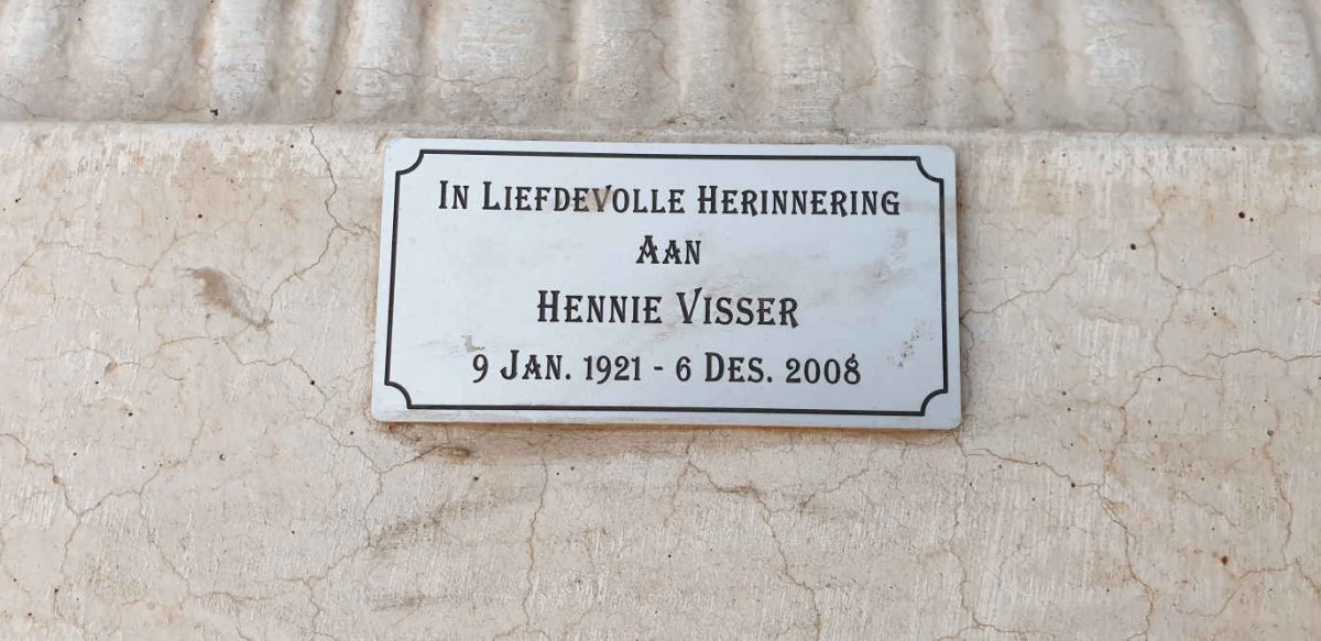 VISSER Hennie 1921-2008