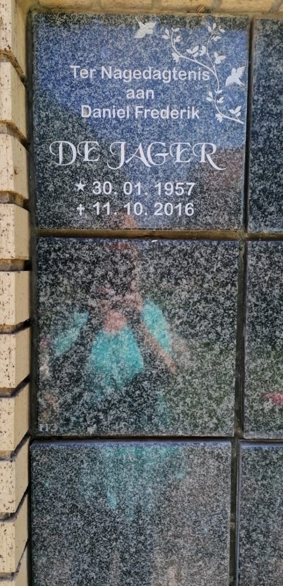 JAGER Daniel Frederik, de 1957-2016