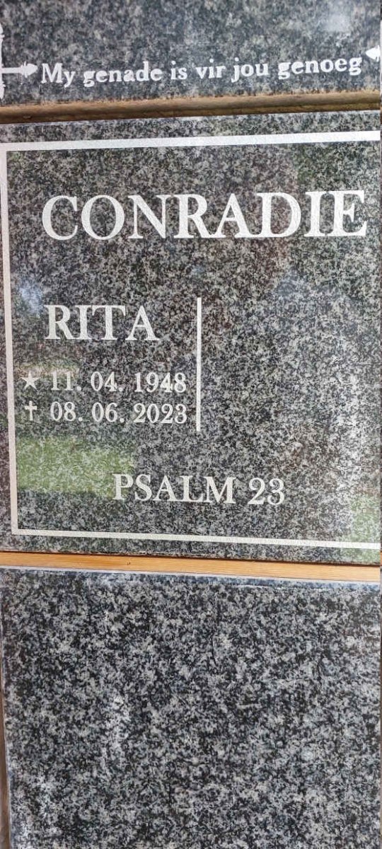 CONRADIE Rita 1948-2028