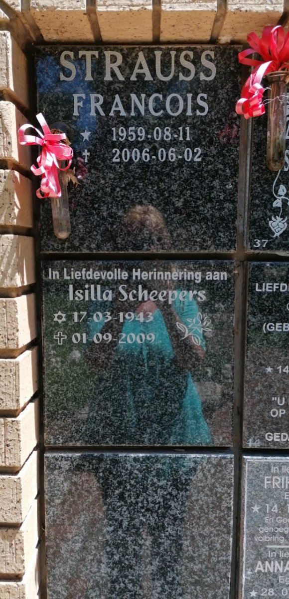 STRAUSS Francois 1959-2006 :: SCHEEPERS Isilla 1943-2009