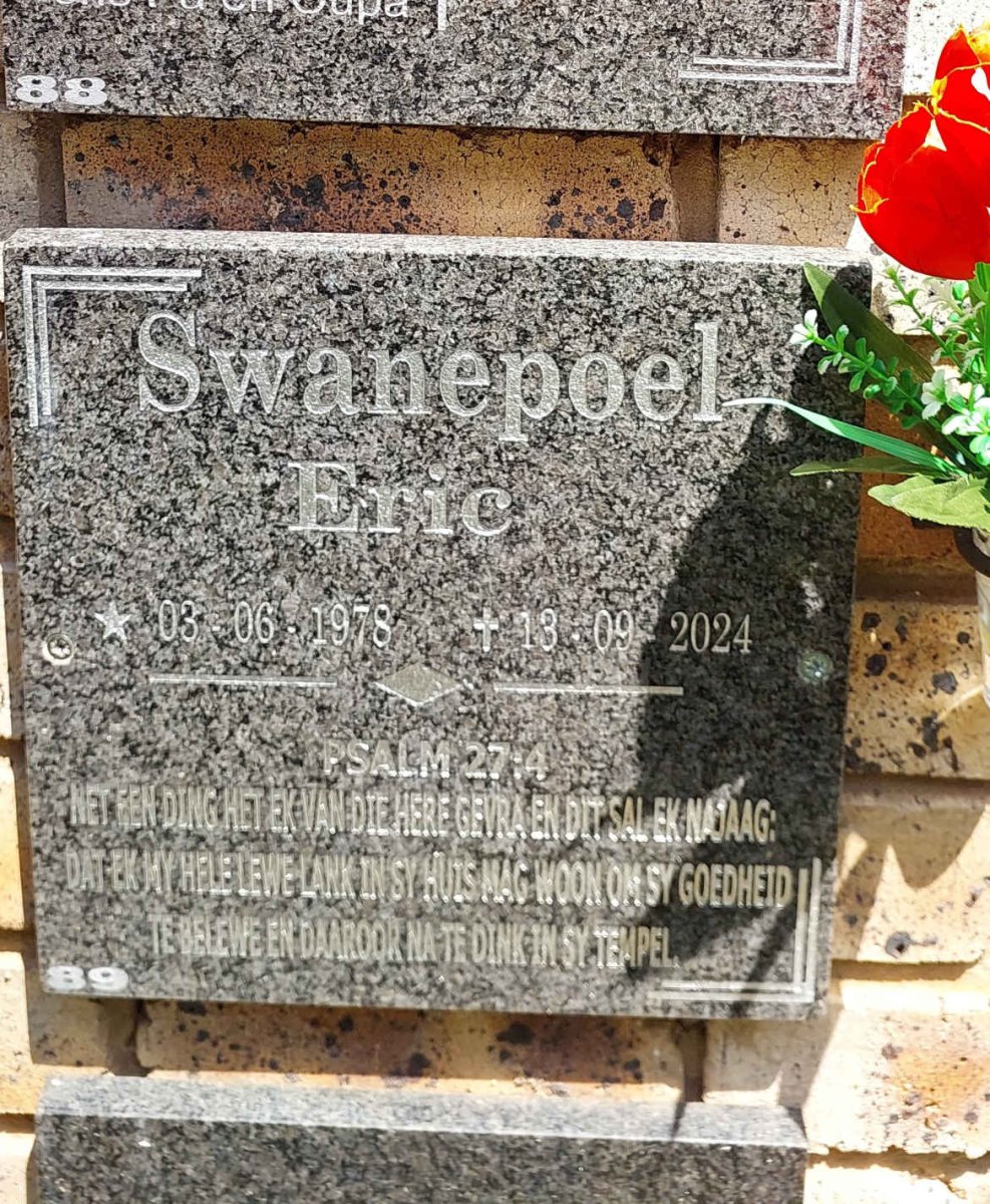 SWANEPOEL Eric 1978-2024