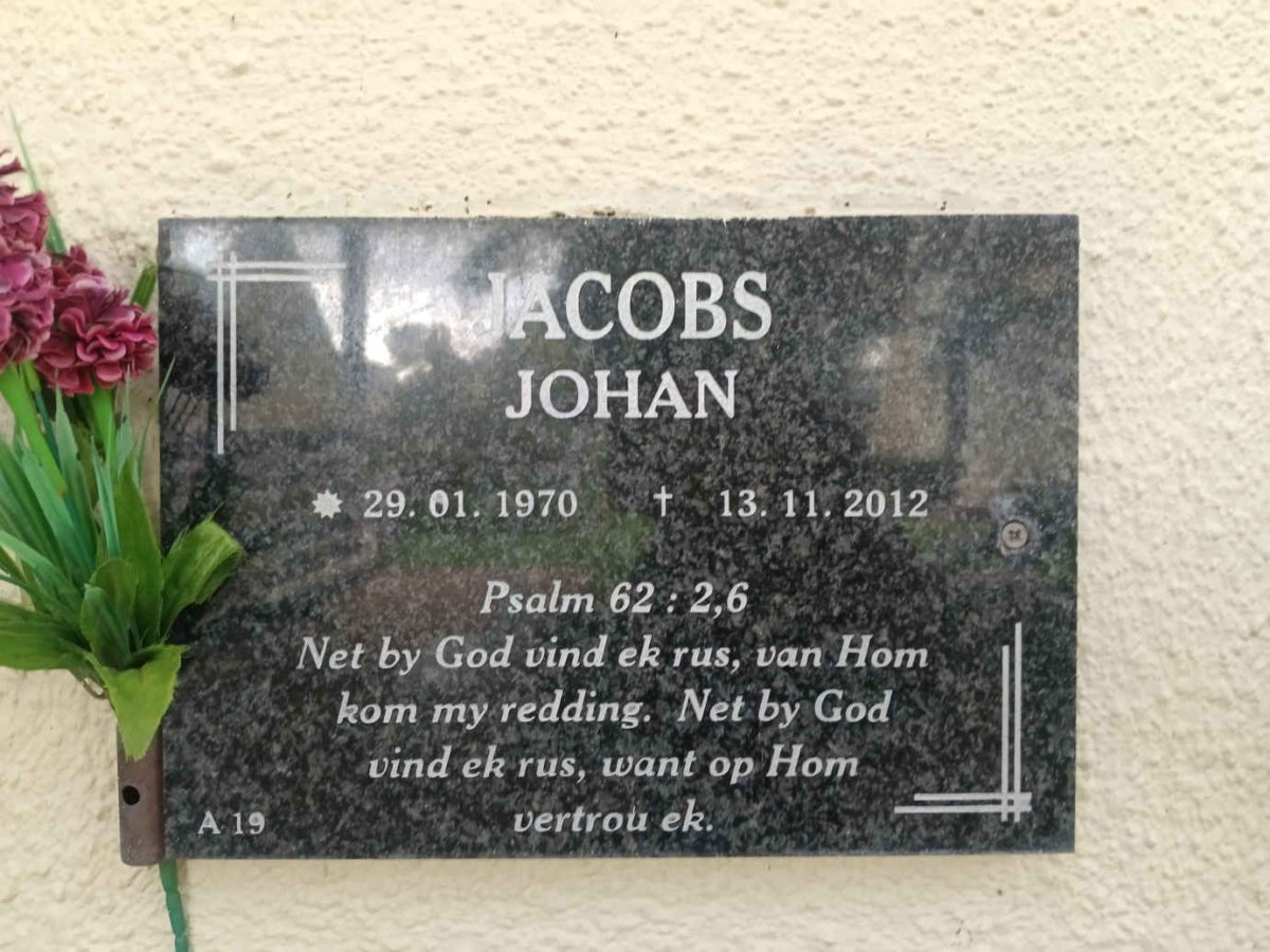 JACOBS Johan 1970-2012