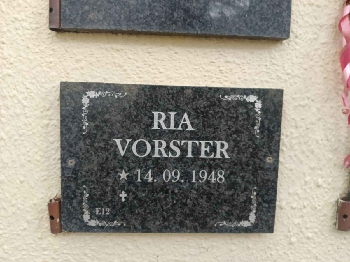 VORSTER Ria 1948- 