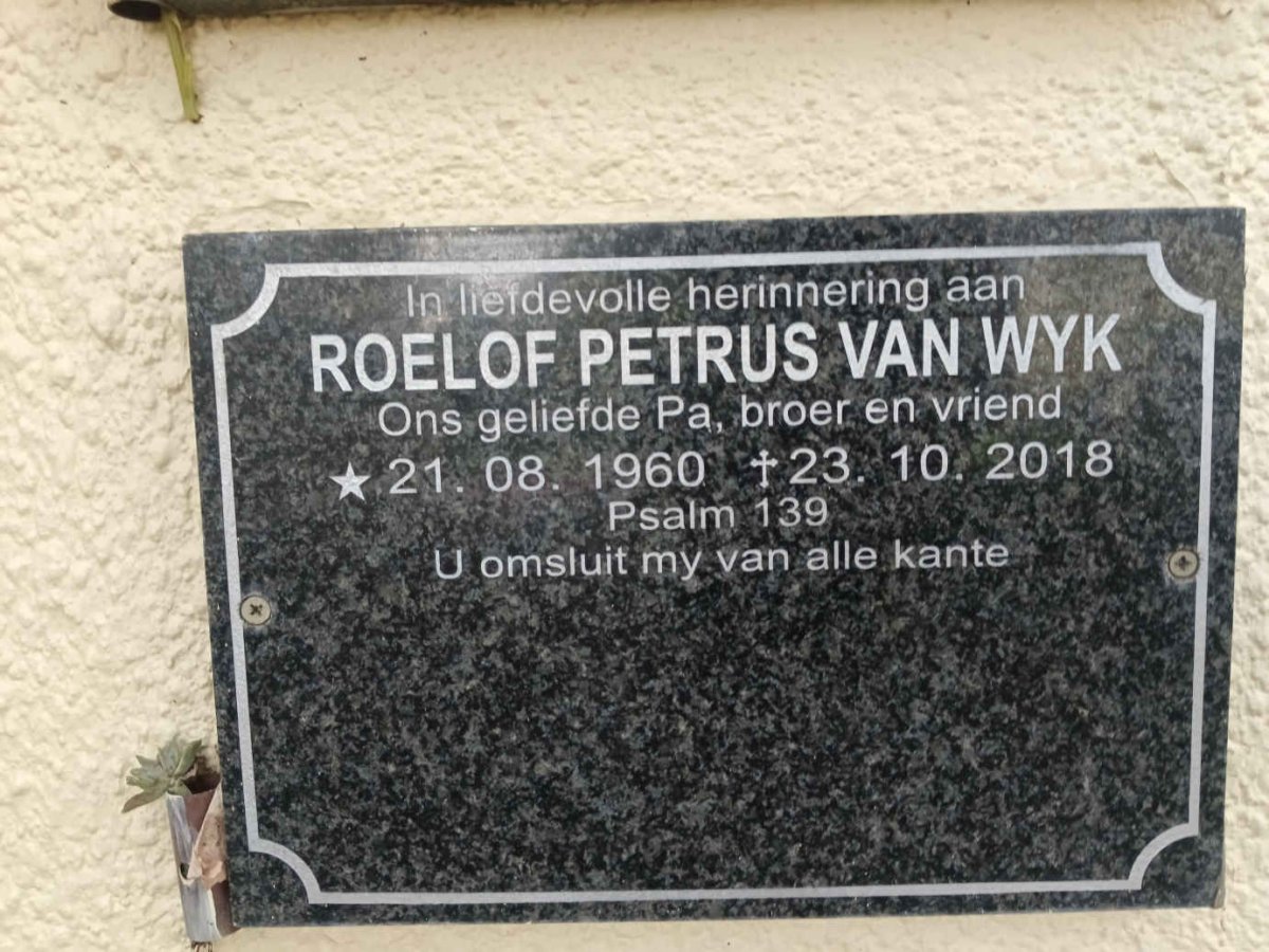 WYK Roelof Petrus, van 1960-2018