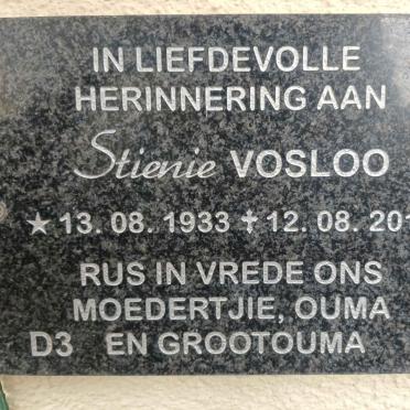 VOSLOO Stienie 1933-2018
