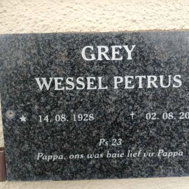 GREY Wessel Petrus 1928-2013