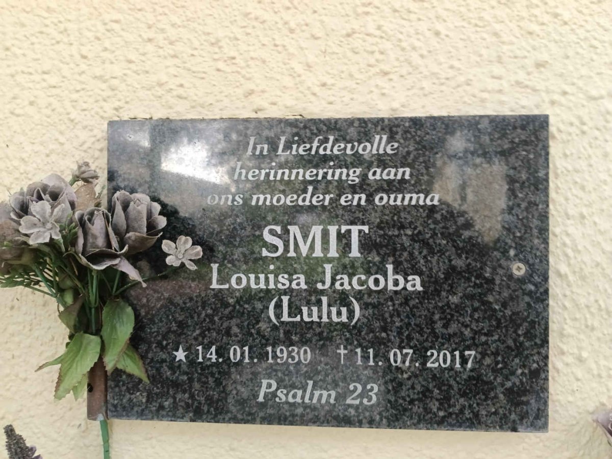 SMIT Louisa Jacoba 1930-2017