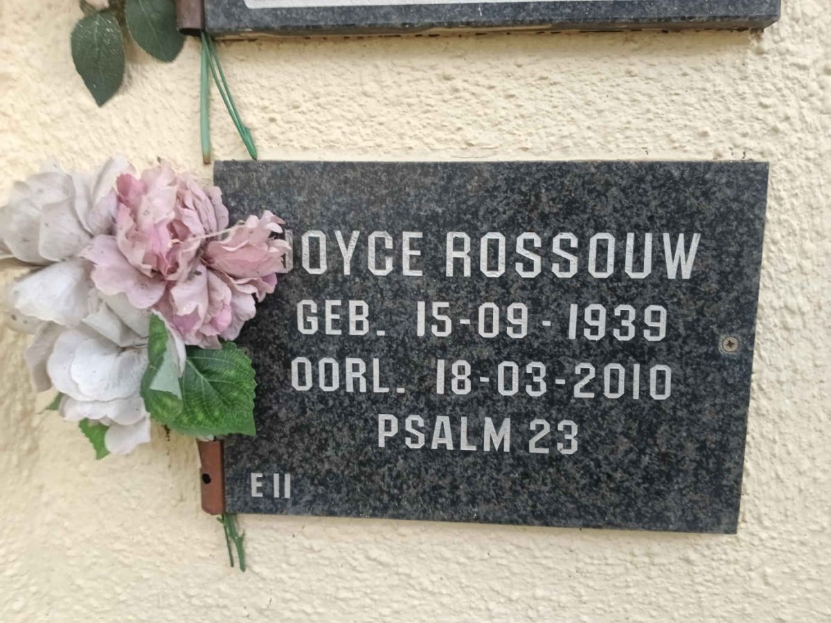 ROSSOUW Joyce 1939-2010
