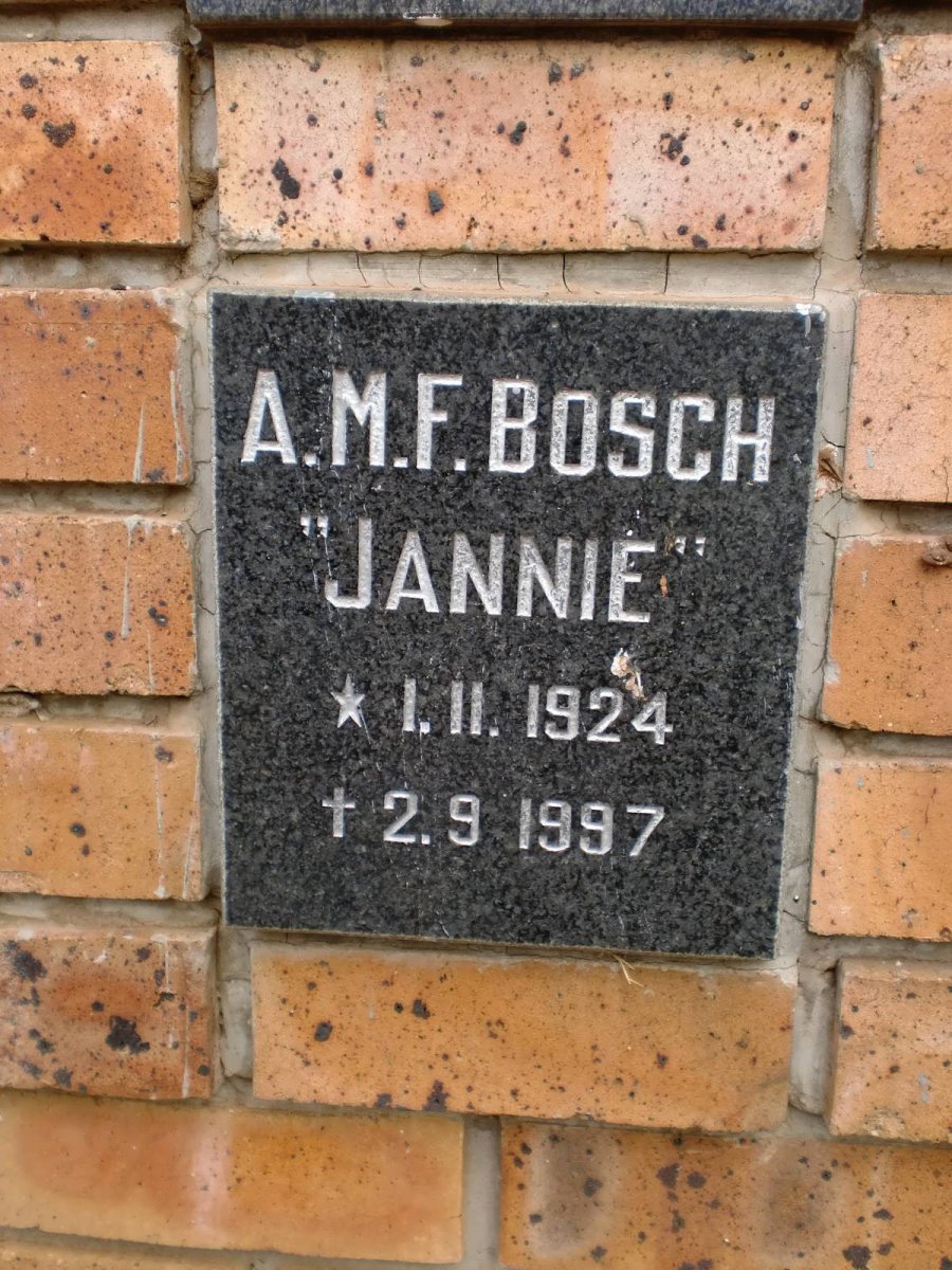 BOSCH A.M.F. 1924-1997