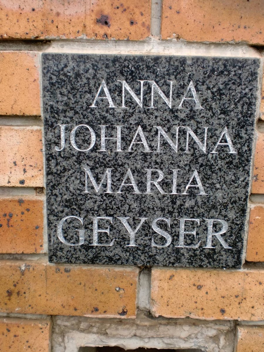 GEYSER Anna Johanna Maria