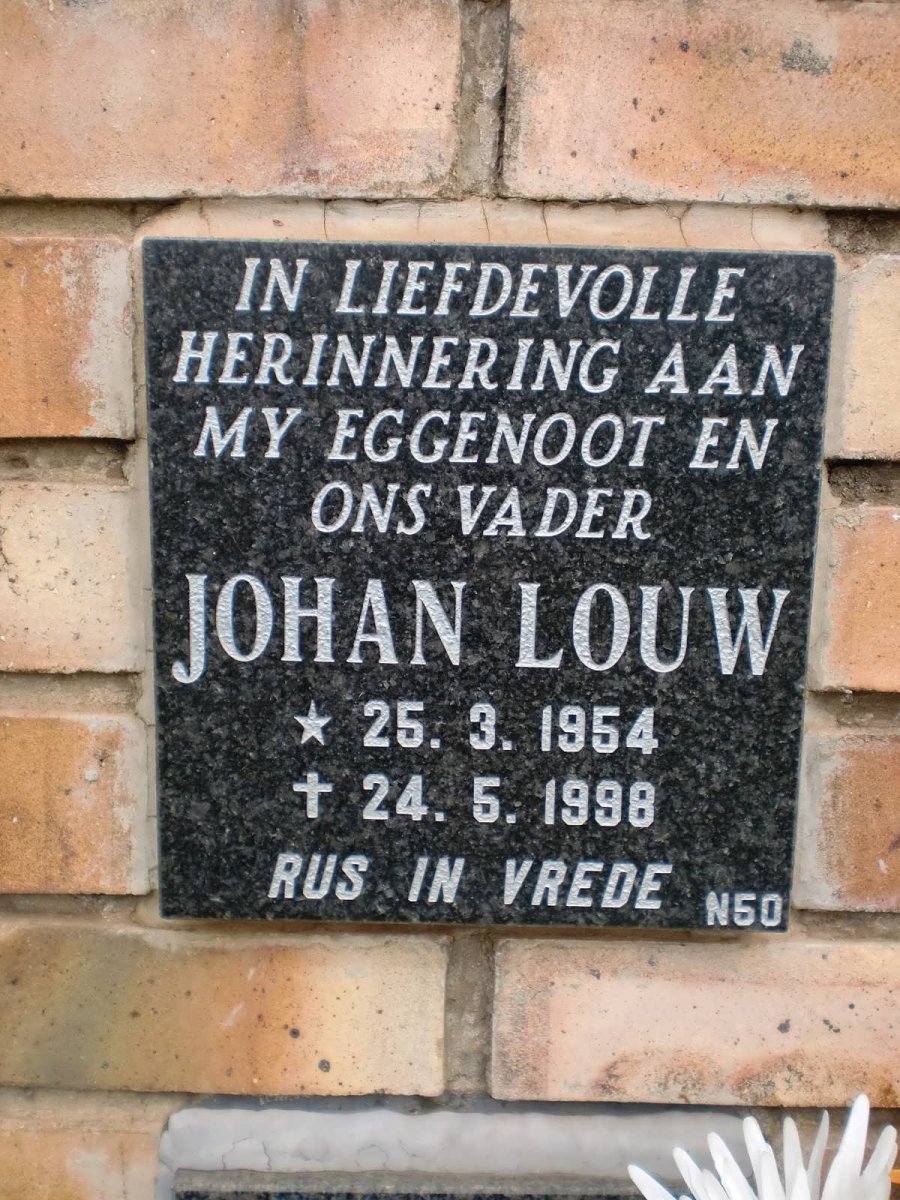 LOUW Johan 1954-1998