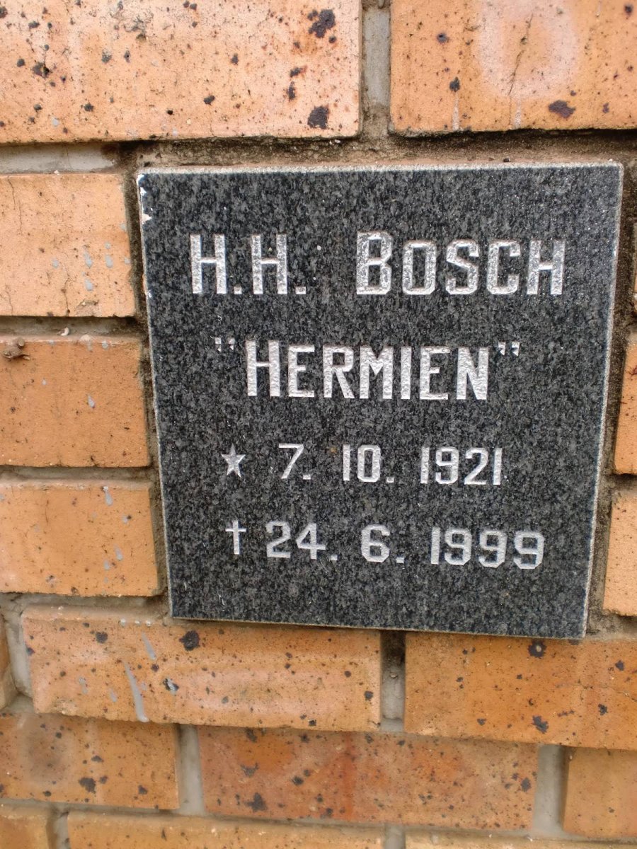 BOSCH H.H. 1921-1999