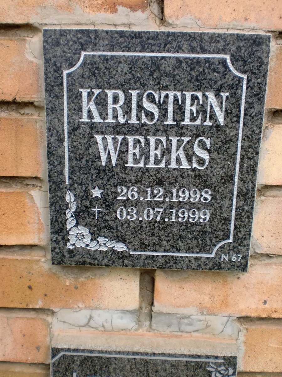 WEEKS Kristen 1998-1999