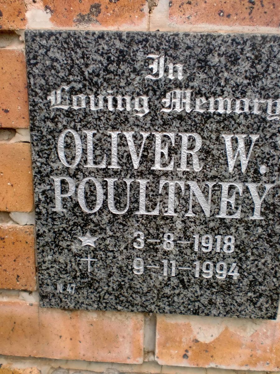 POULTNEY Oliver W. 1918-1994