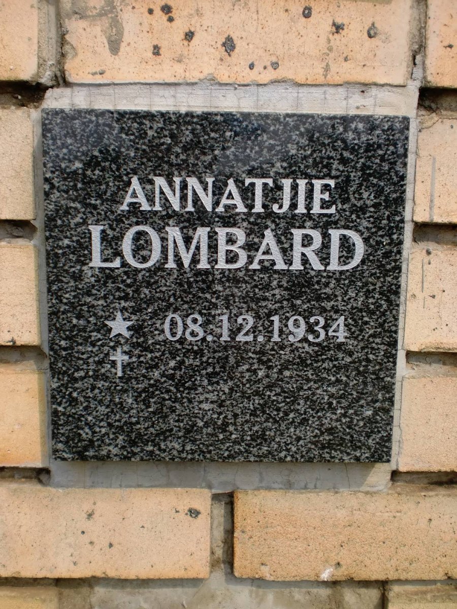 LOMBARD Annatjie 1934-