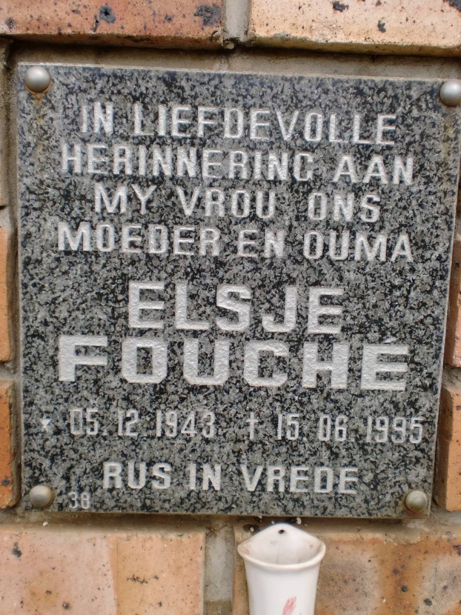 FOUCHE Elsje 1943-1995