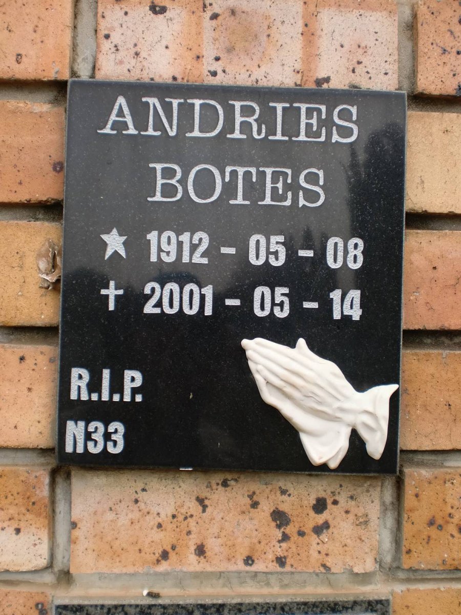 BOTES Andries 1912-2001