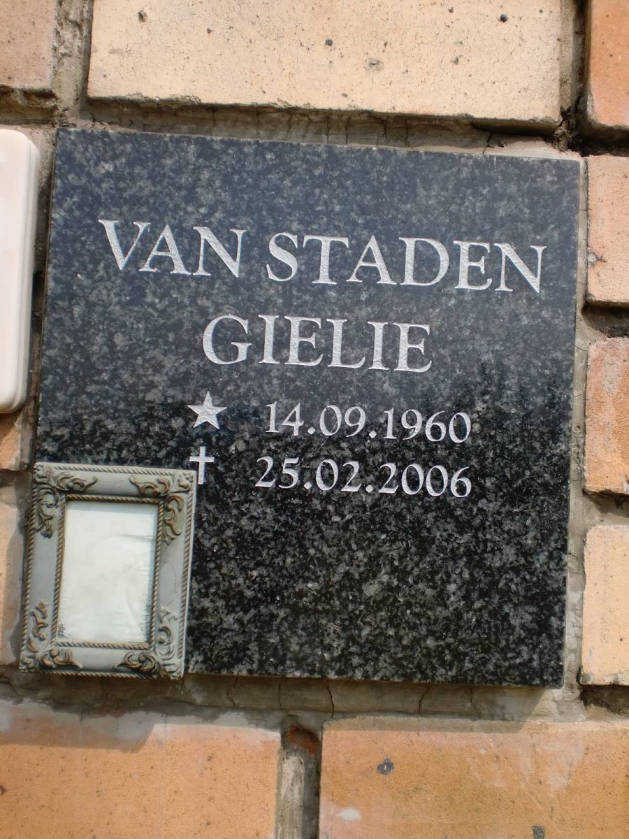 STADEN Gielie, van 1960-2006