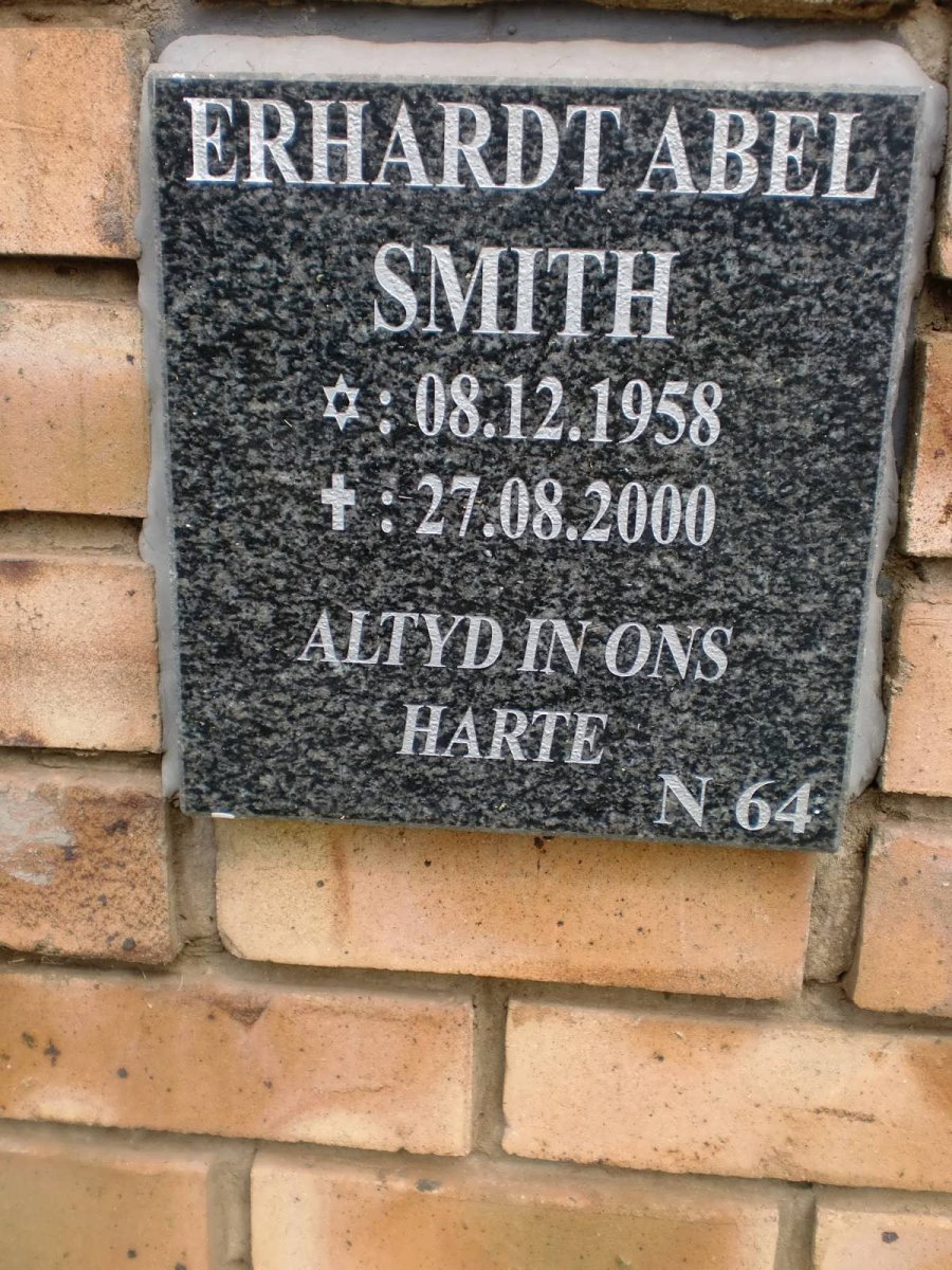 SMITH Erhardt Abel 1958-2000
