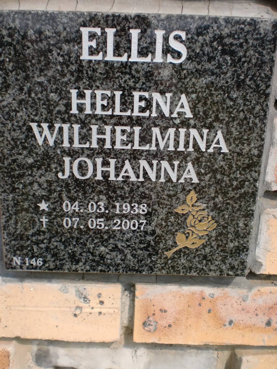 ELLIS Helena Wilhelmina Johanna 1938-2007