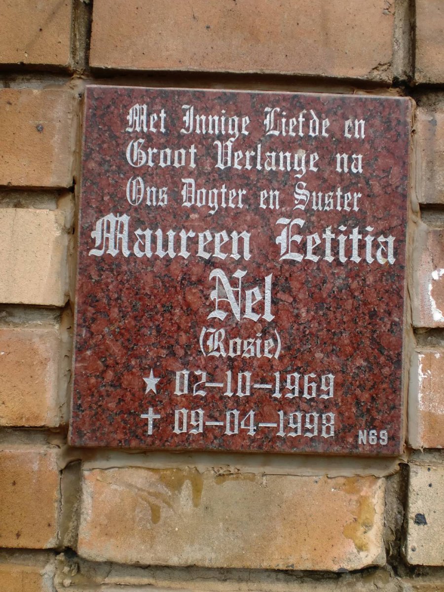 NEL Maureen Letitia 1969-1998