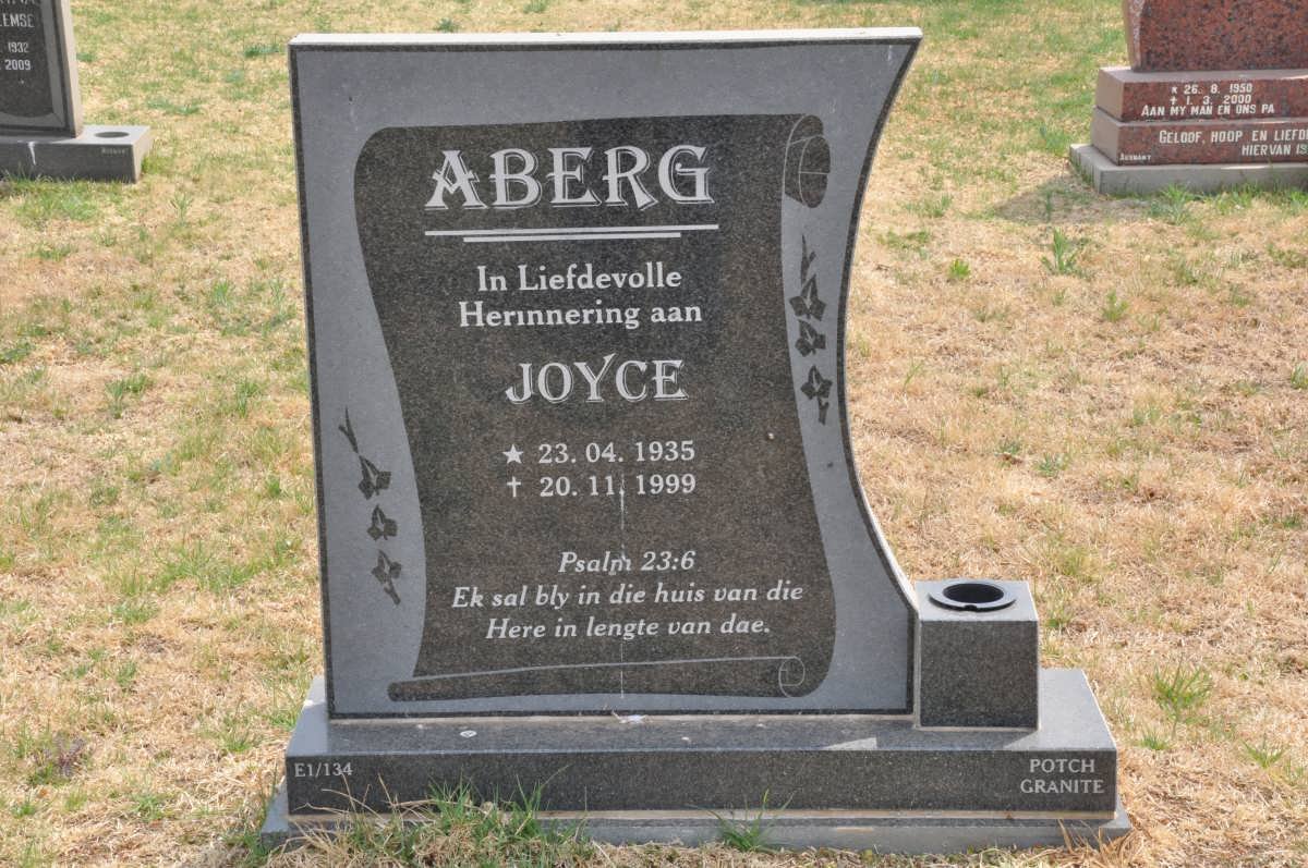ABERG Joyce 1935-1999