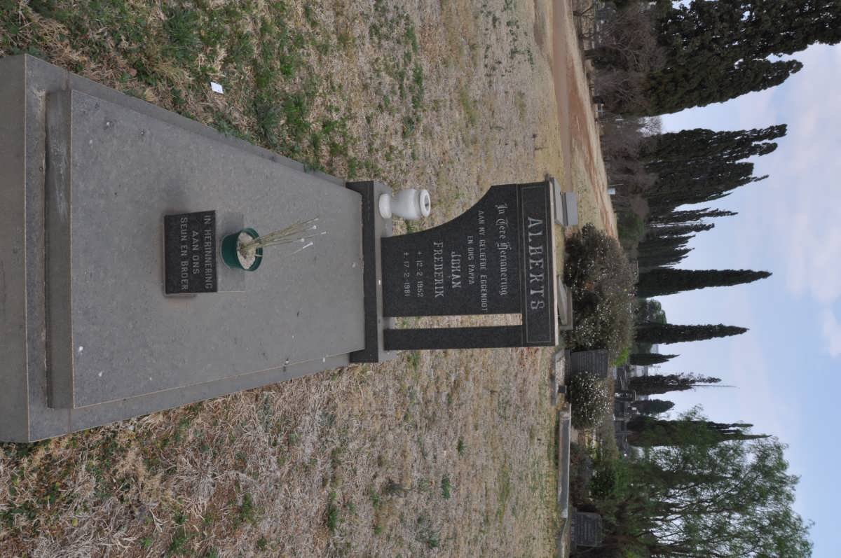 ALBERTS Johan Frederik 1952-1981