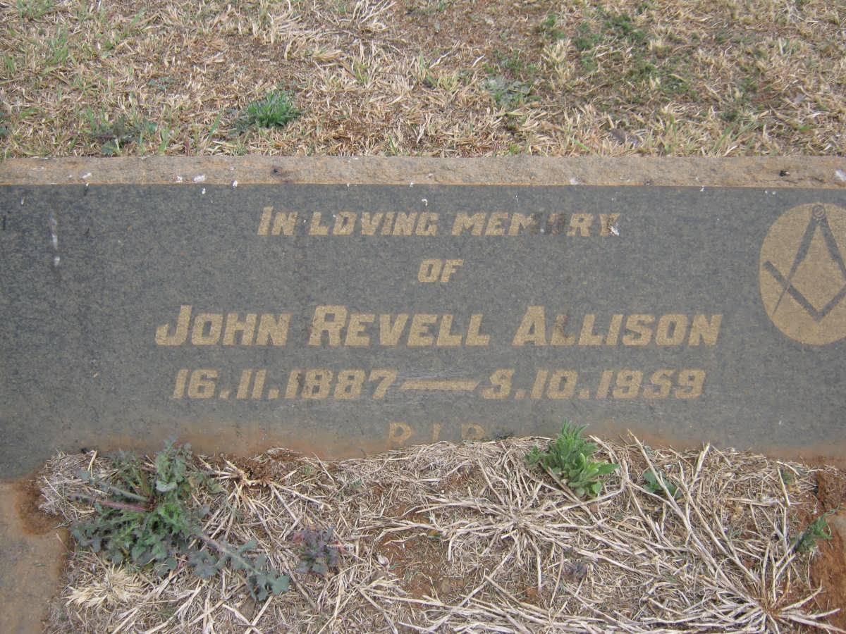 ALLISON John Revell 1887-1959