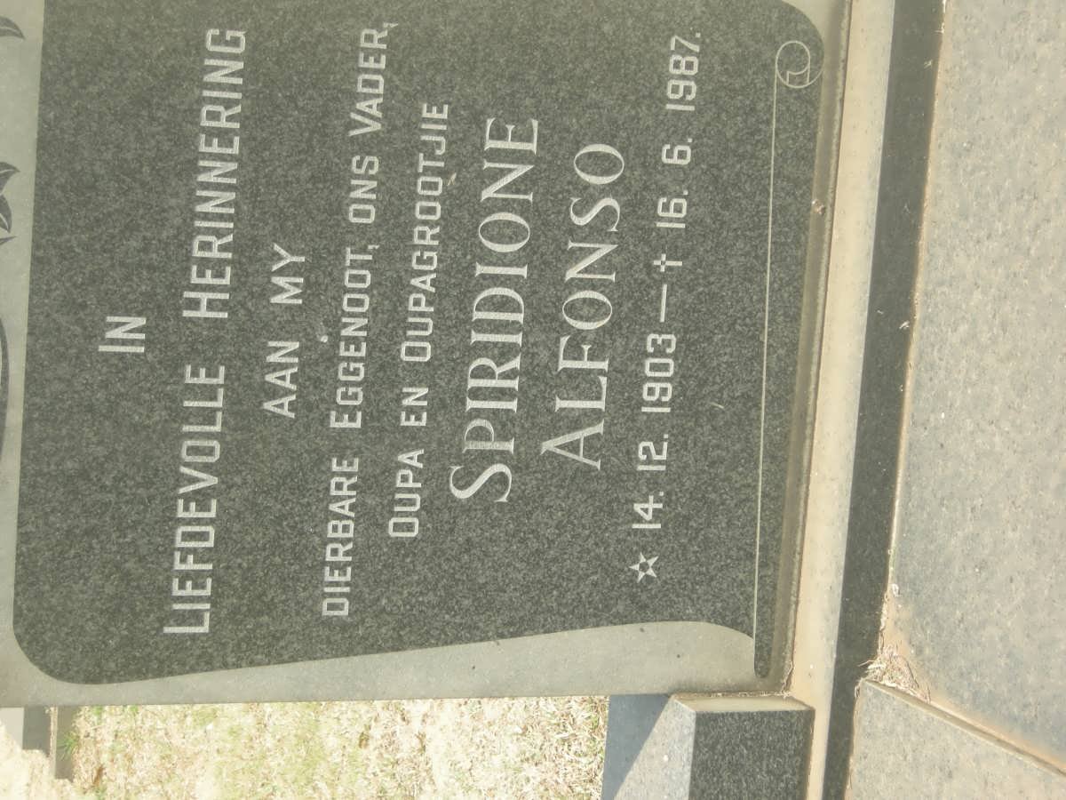 ALFONSO Spiridione 1903-1987