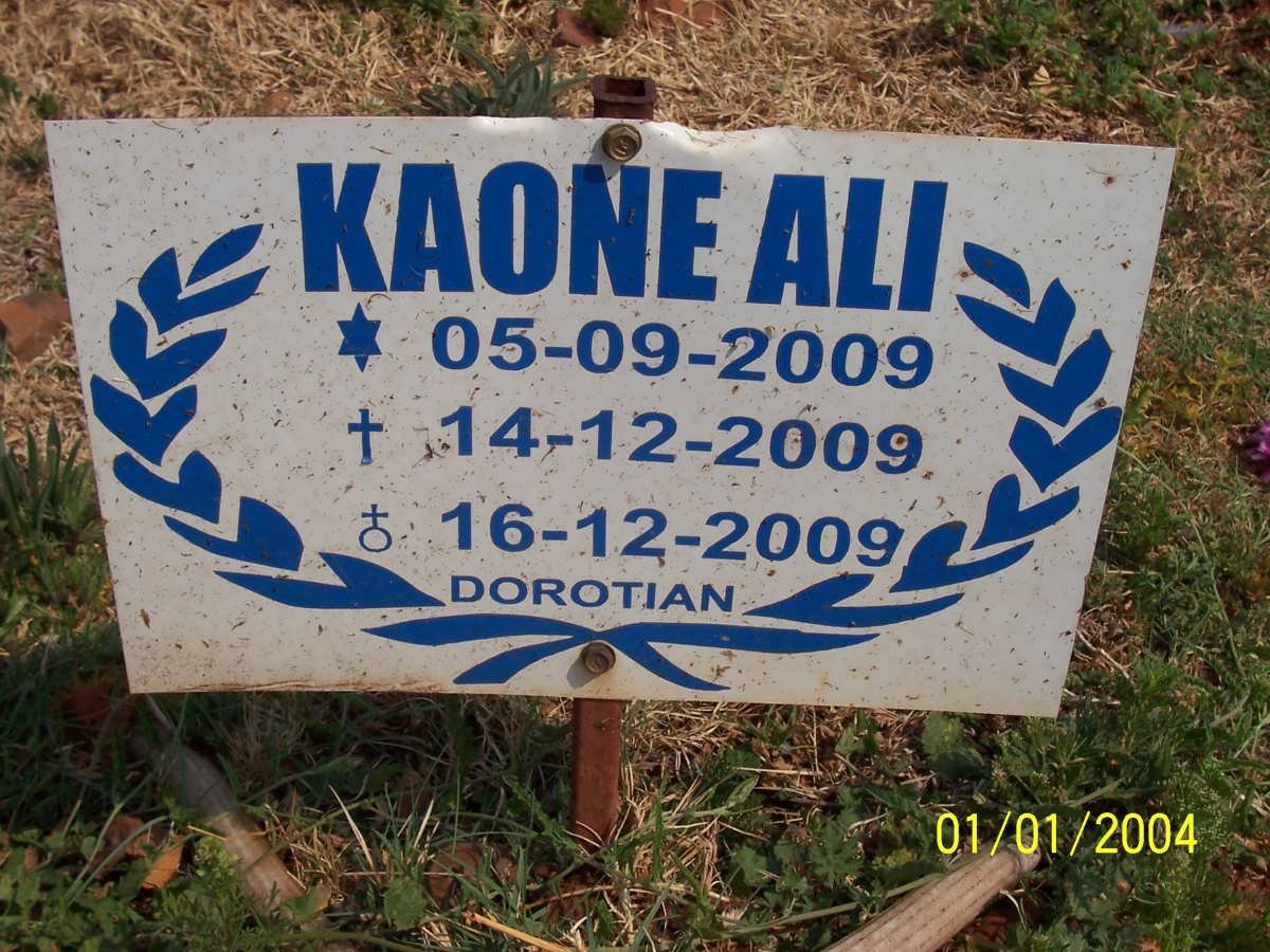 ALI Kaone 2009-2009