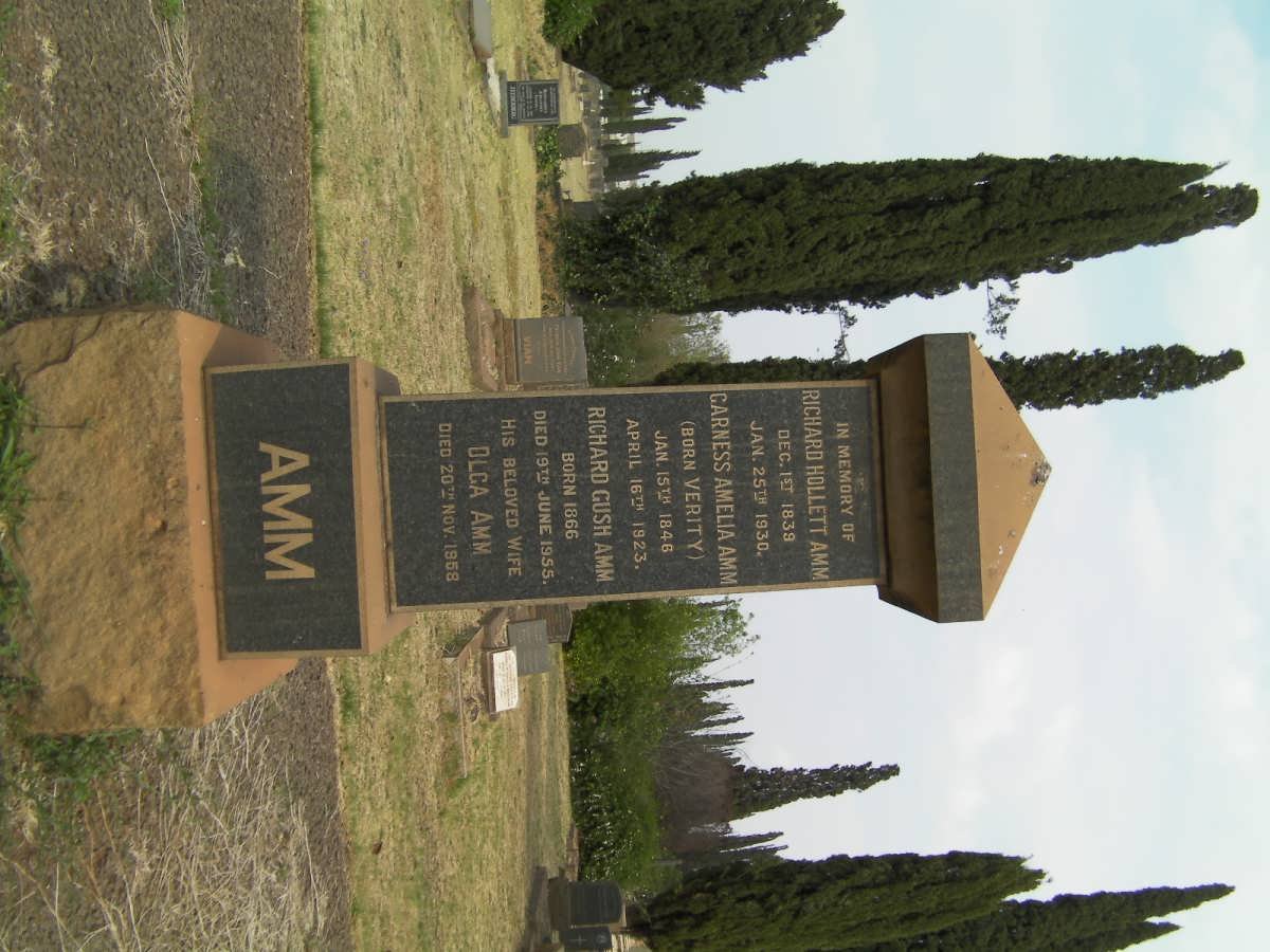 AMM Richard Hollett 1839-1930 &amp; Garness Amelia VERITY 1846-1923 :: AMM Richard Gush 1866-1955 &amp; Olga -1958
