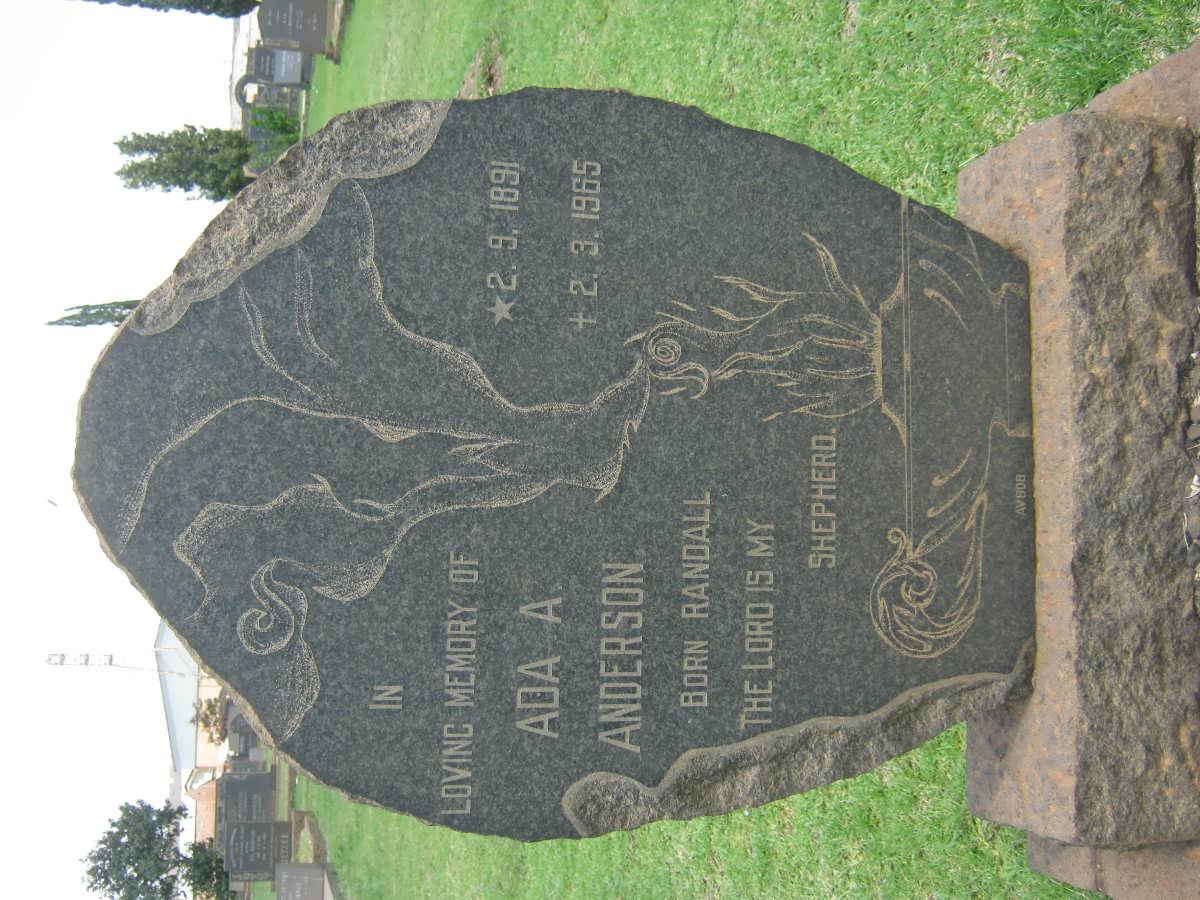 ANDERSON Ada A. nee RANDALL 1891-1965