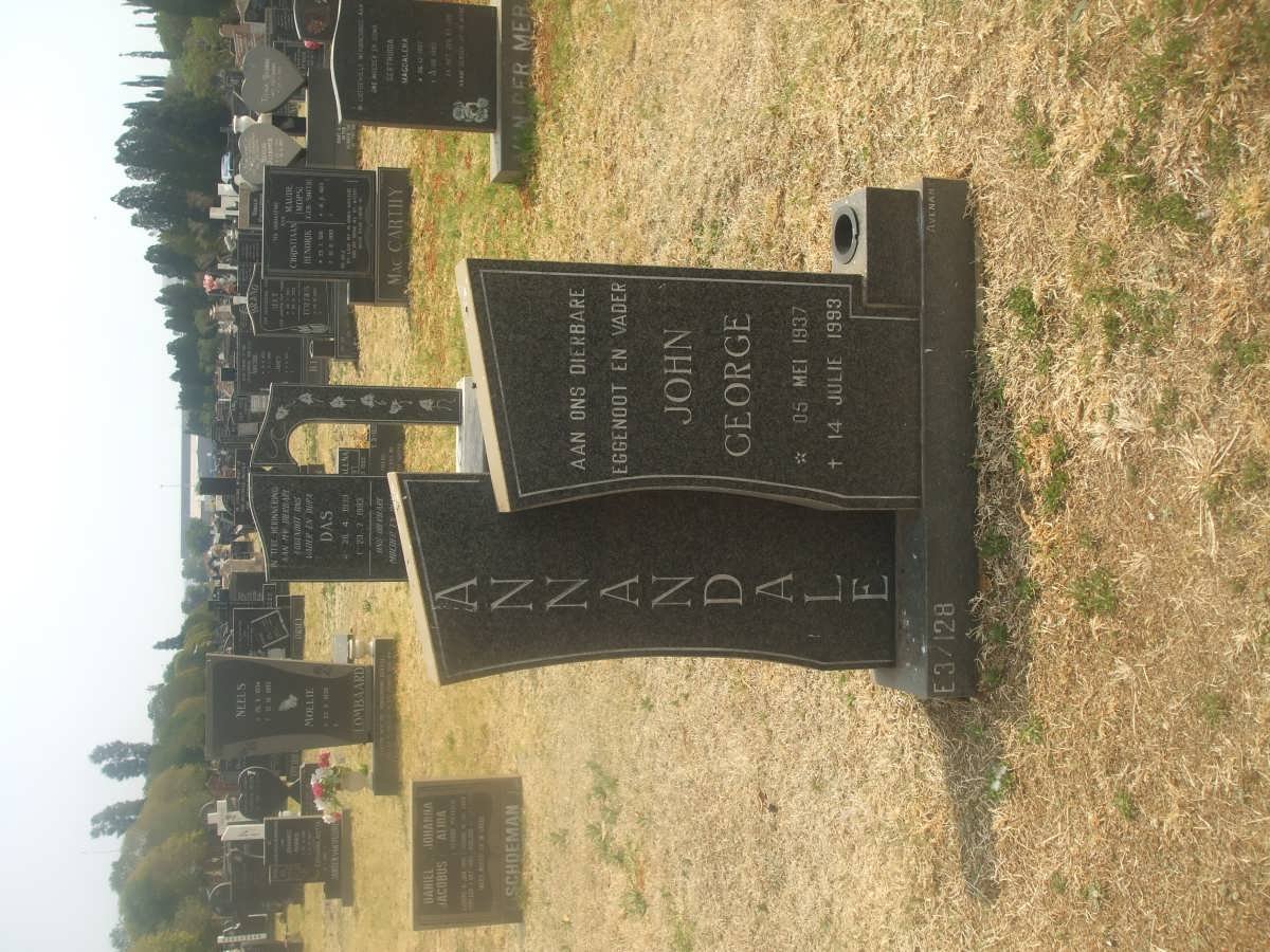 ANNANDALE John George 1937-1993