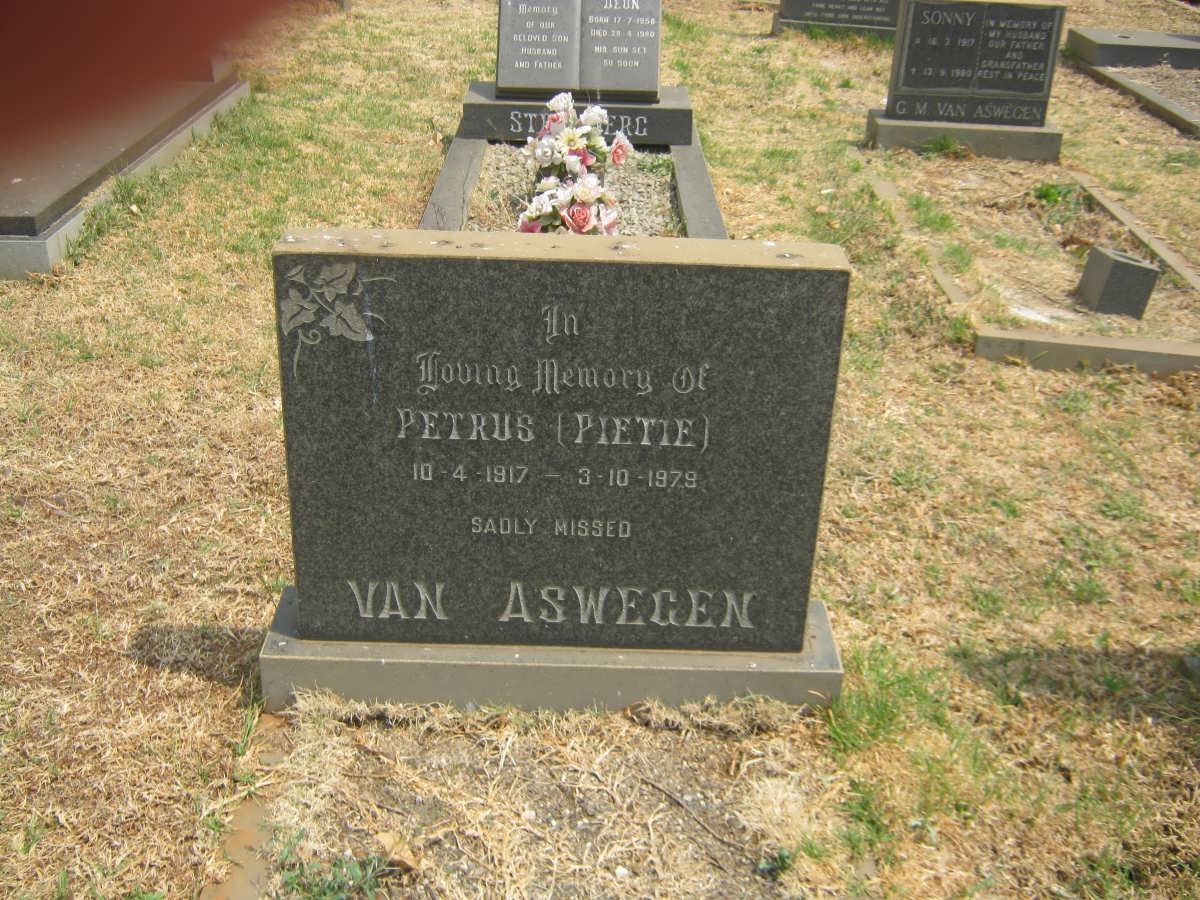 ASWEGEN Petrus, van 1917-1979