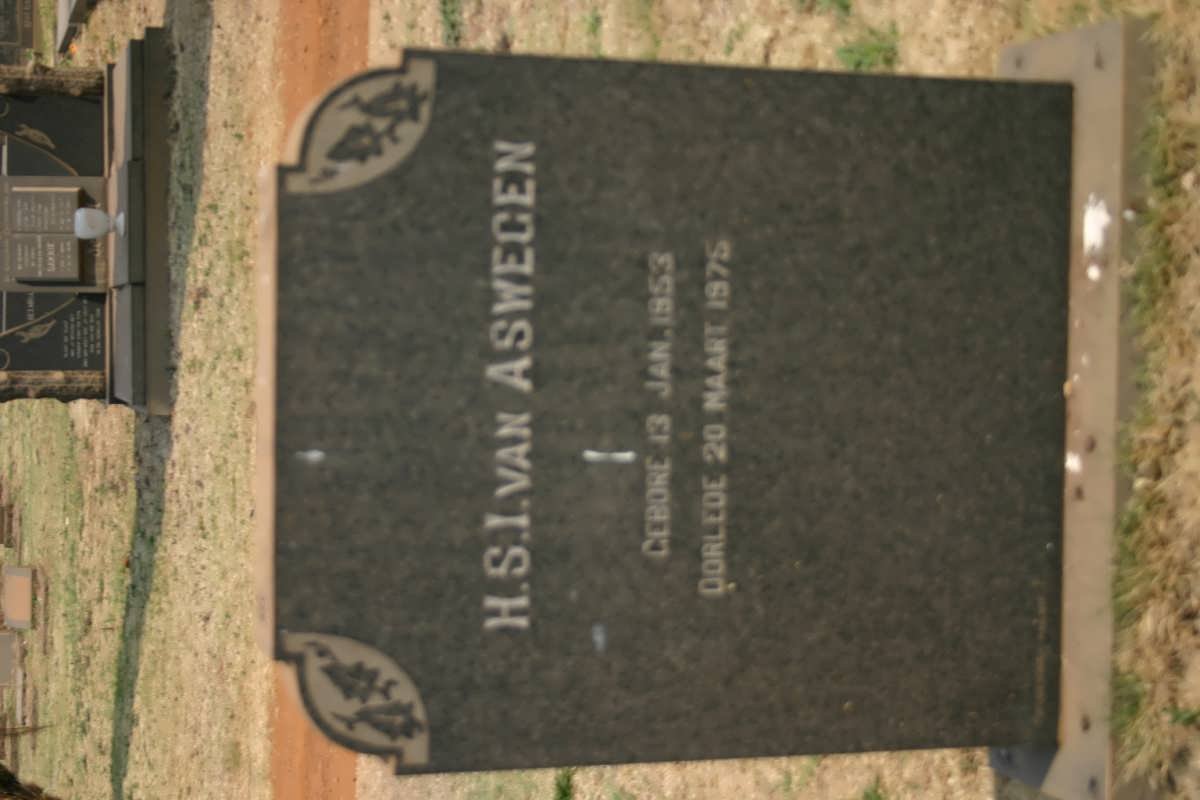 ASWEGEN H.S.I., van 1953-1975