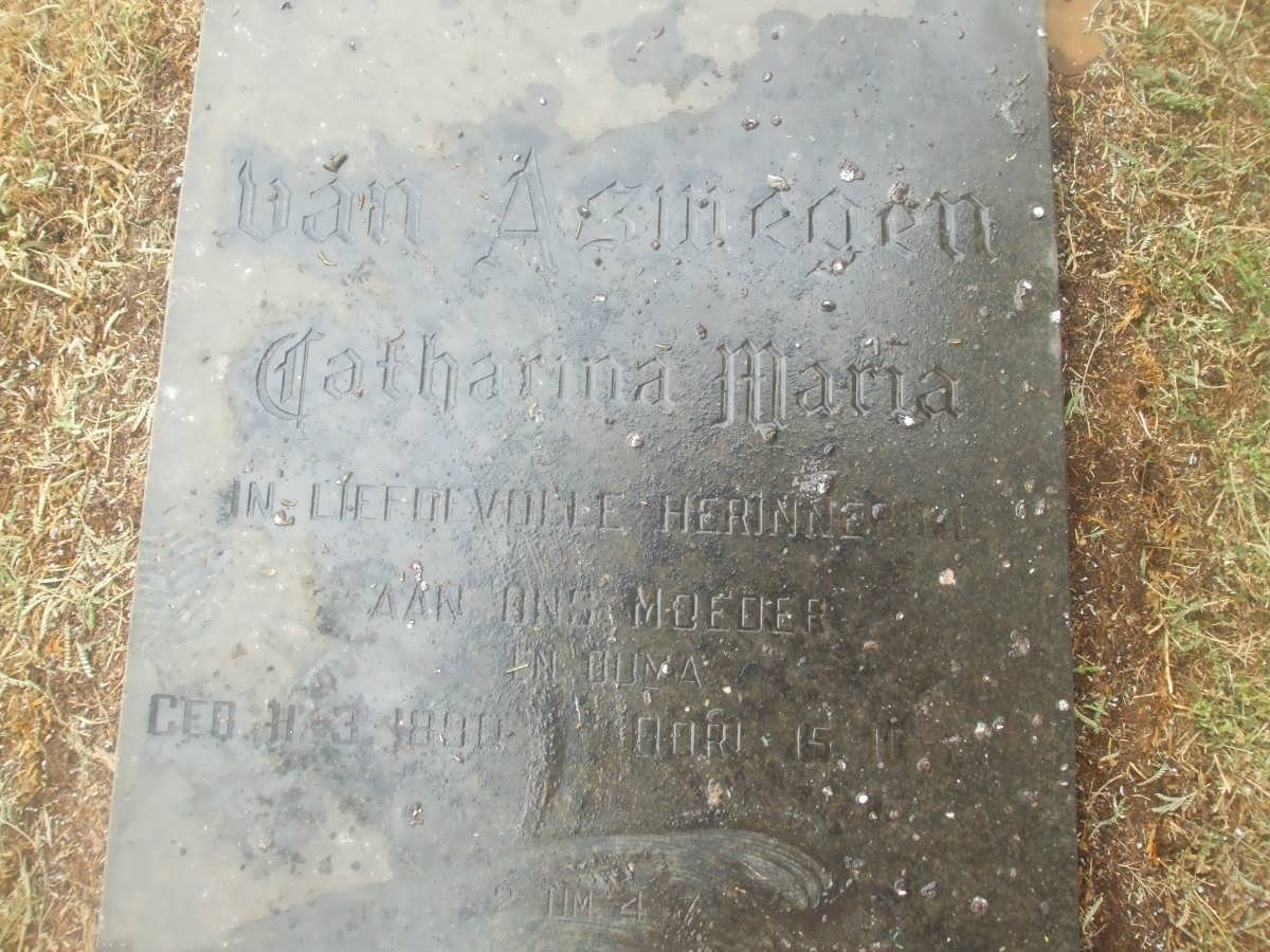 ASWEGEN Catharina Maria, van 1900-19??