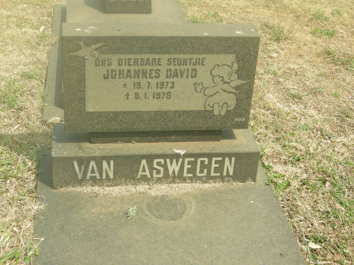 ASWEGEN Johannes David, van 1973-1975