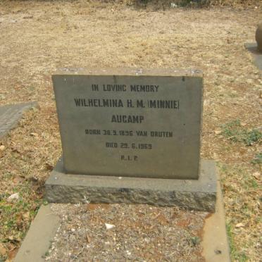 AUCAMP Wilhelmina H.M. nee VAN DRUTEN 1896-1969