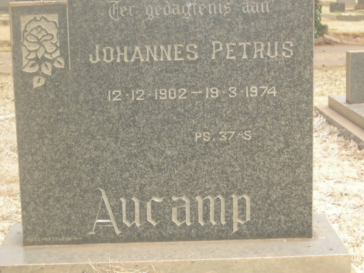 AUCAMP Johannes Petrus 1902-1974