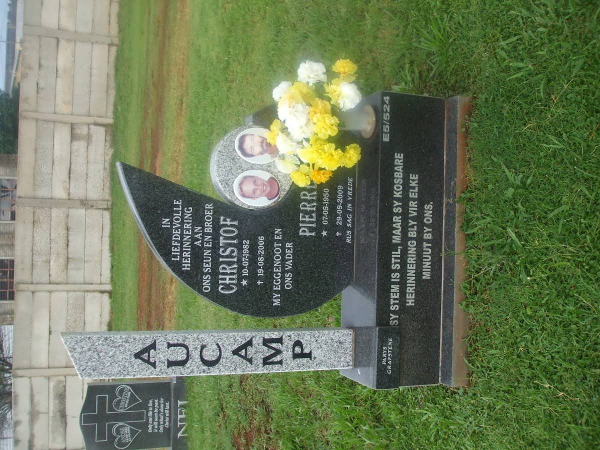 AUCAMP Pierre 1950-2009 :: AUCAMP Christof 1982-2006