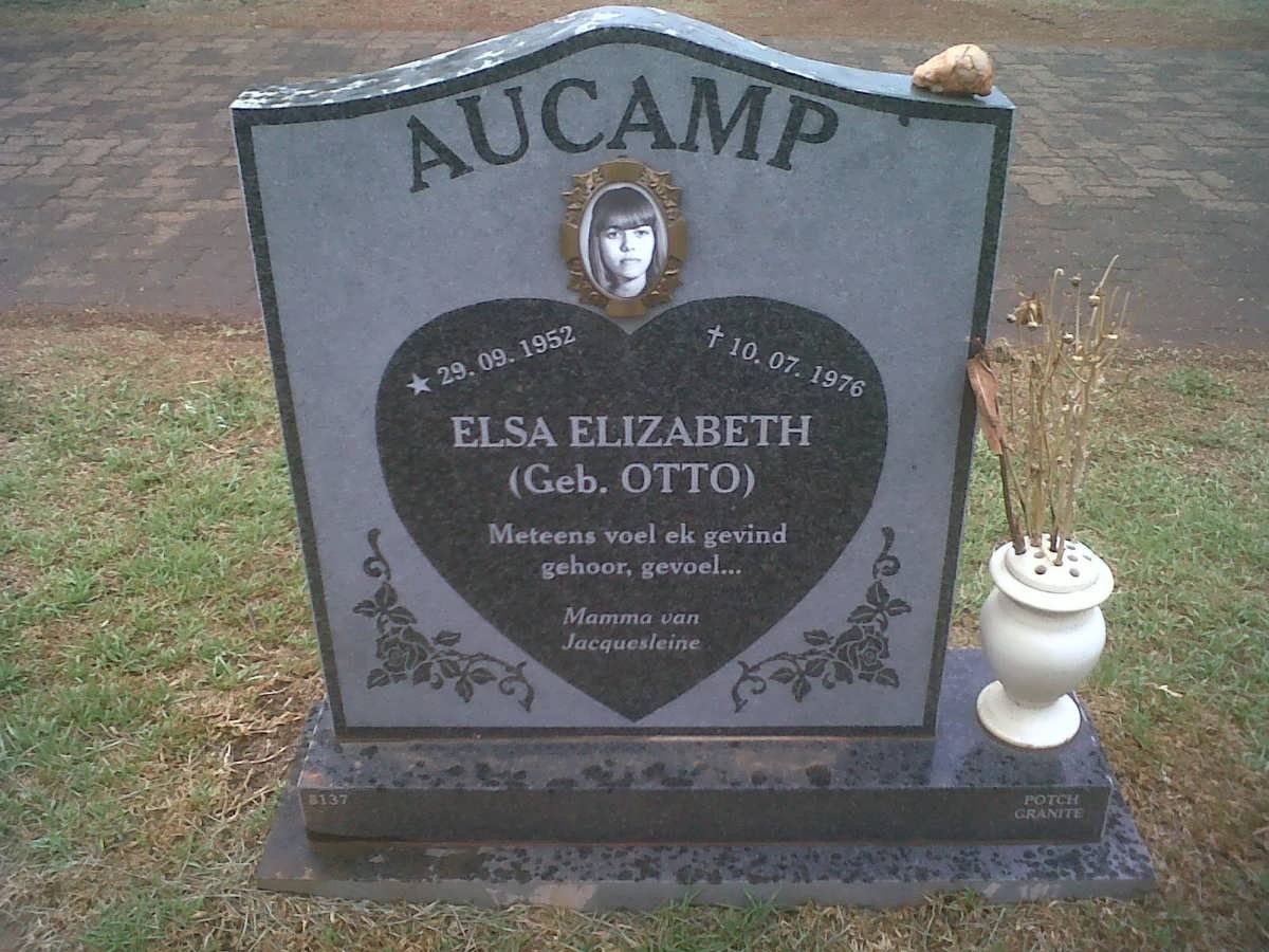 AUCAMP Elsa Elizabeth nee OTTO 1952-1976